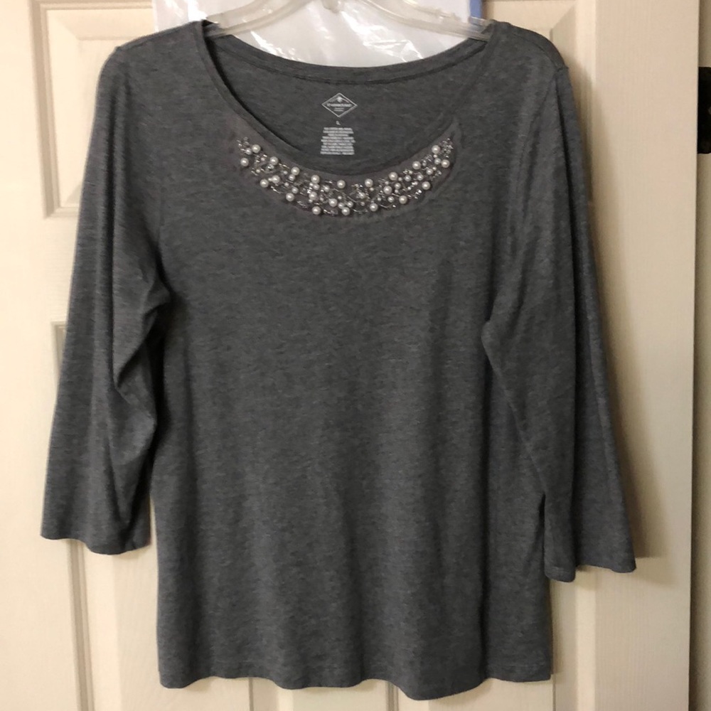 Ladies beaded T-shirt